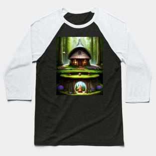 Mushroom House 07 Baseball T-Shirt